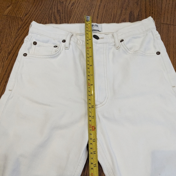AGOLDE Nico Ultra High-Rise Slim Jeans in white, size 25 - Picture 9 of 11